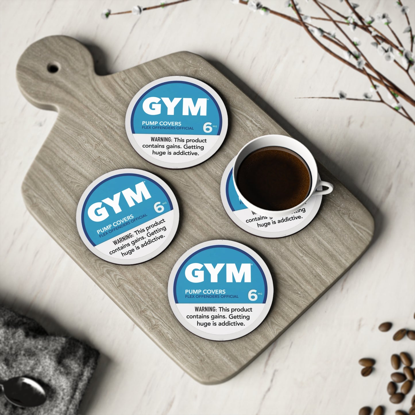 Gym (Zyn) Coaster