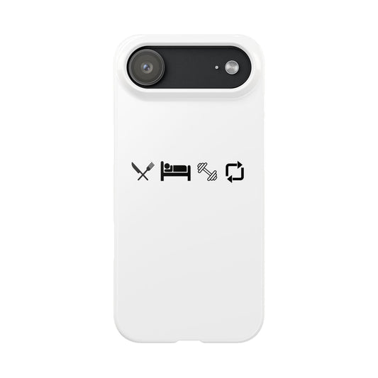 Eat Sleep Gym Repeat Phone Case